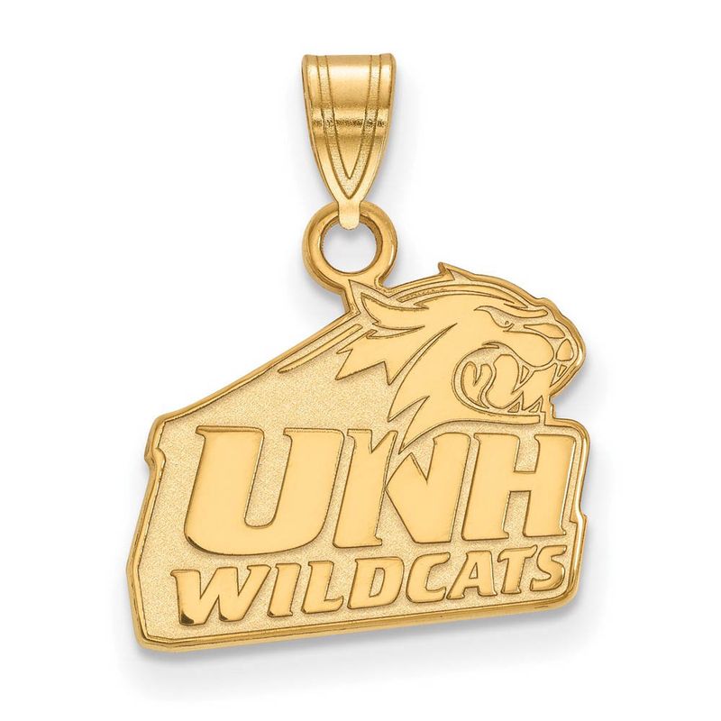 10k Yellow Gold U. Of New Hampshire Small Logo Pendant